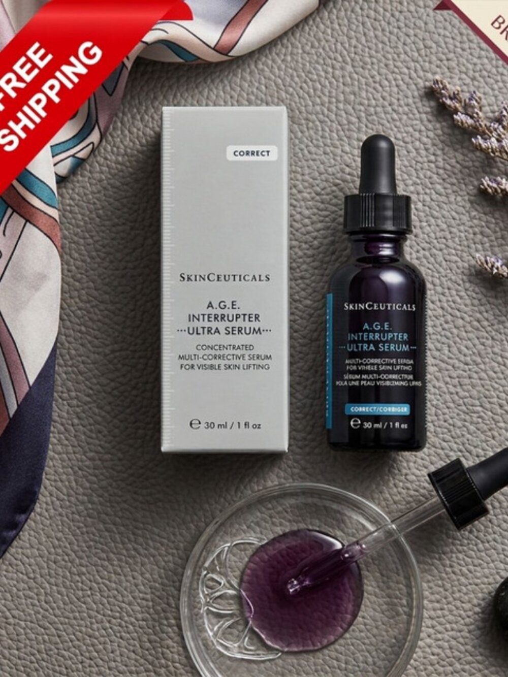 SkinCeuticals A.G.E. Interrupter Ultra Serum 1oz/30ml Anti-Aging Wrinkle Repair-